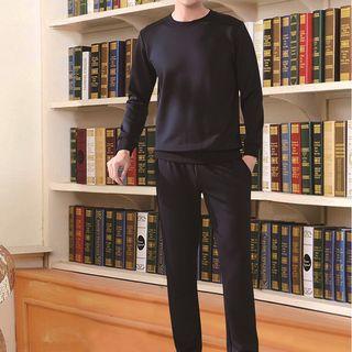 Set: Crew-neck Pullover + Sweatpants
