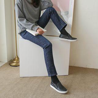 Straight-cut Fleece-lined Jeans