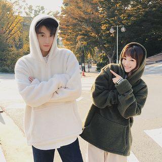 Couple Matching Fleece Half Zip Hoodie