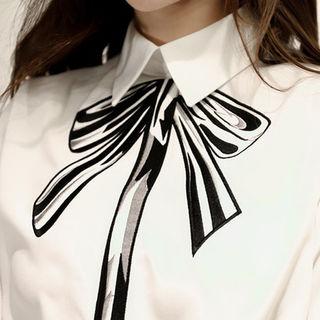Ribbon Print Blouse