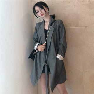 Striped Lace-up Blazer