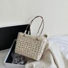 Woven Tote Bag White - One Size