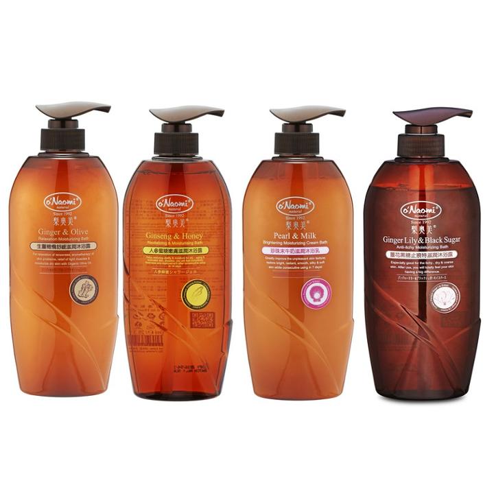 O'naomi - Bath Care Set : Ginger & Olive Relaxation Moisturizing Bath + Pearl & Milk Brightening Moisturizing Cream Bath + Ginseng & Honey Revitalizing & Moisturizing Bath + Ginger Lily & Black Sugar Anti-itchy Moisturizing Bath 4 Pcs