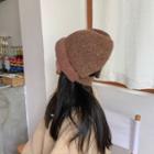 Chenille Panel Knit Hat