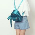 Satin Backpack With Bow