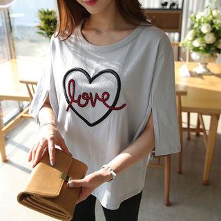 Love Applique T-shirt