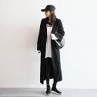 Hooded Wrap Coat With Sash