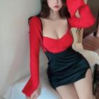 Knit Top / Skort / Spaghetti Strap Dress