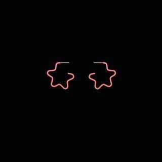 Star Sterling Silver Ear Stud 1 Pair - S925 Silver Needle - One Size
