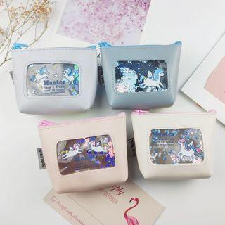 Unicorn Print Pvc Coin Purse