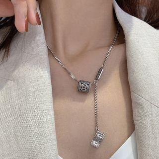 925 Sterling Silver Banknote Pendant Necklace As Shown In Figure - One Size