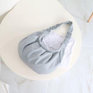 Plain Shirred Strap Hobo Bag