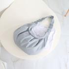 Plain Shirred Strap Hobo Bag