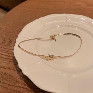Belt Alloy Choker Gold - One Size