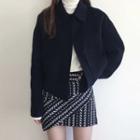 Snap Button Wool Jacket