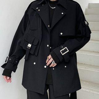 Double Breasted Cargo Coat