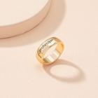 Lettering Ring Gold - No.7