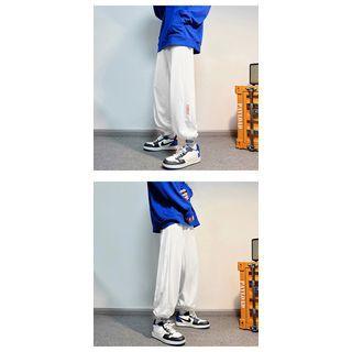 Logo Adhesive Tab Loose Fit Jogger Sweatpants