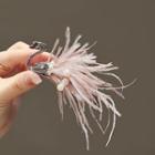 Swan Feather Brooch Pink - One Size