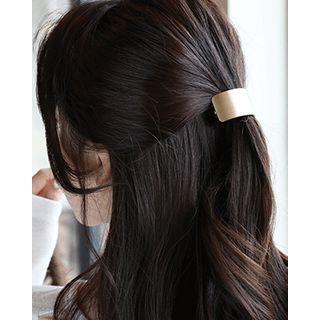 Curved Metal Hair Barrette