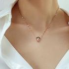 Stainless Steel Bead Pendant Necklace 1664 - Necklace - One Size