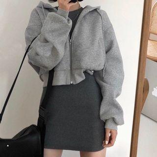 Zip Hoodie / Long-sleeve Mini Dress