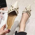 Riveted Pointy Toe Flats