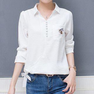 Bee Embroidered Blouse