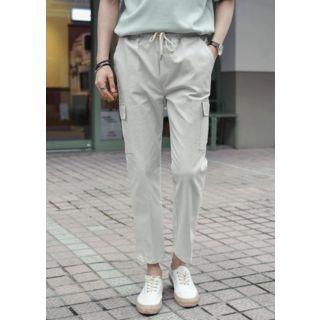 Cropped Straight-cut Cargo Pants