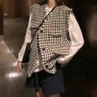 Houndstooth Vest / Long-sleeve T-shirt