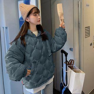 Cropped Quilted Hooded Padded Top