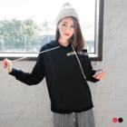 Single-cutout-shoulder Hoodie