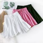 Drawstring High-waist Skort