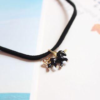 Floral Pendant Choker