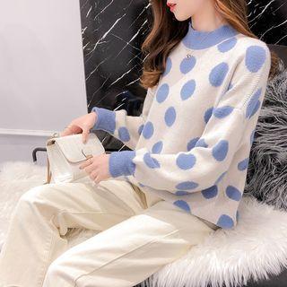 Crew Neck Dotted Sweater