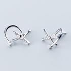 Rhinestone Knot Earrings