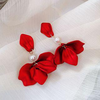 Flower Petal Drop Earring