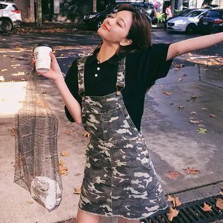 Camouflage Dungaree Dress