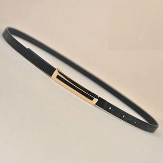 Skinny Faux Leather Belt