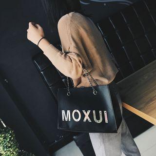 Letter Chained Tote Bag