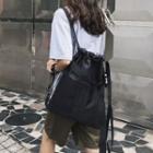 Buckled Nylon Backpack Black - One Size