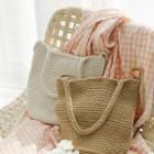 Knit Bucket Bag With Shoulder Strap