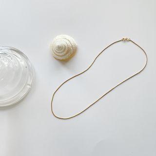Snake Chain Necklace L350 - Necklace - Gold - One Size