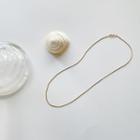 Snake Chain Necklace L350 - Necklace - Gold - One Size