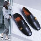 Genuine-leather Spider Loafers