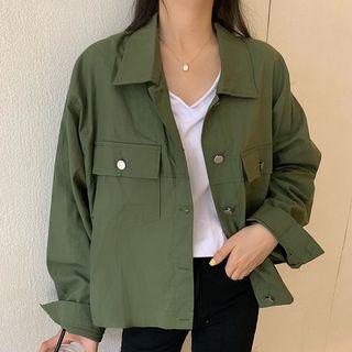 Lace-up Shirt Jacket
