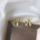 Alloy Bow Earring 1 Pair - S925 Sterling Silver Pin Earring - One Size