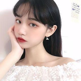 Alloy Leaf Earring 1 Pair - Silver - One Size