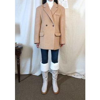 Double-button Woolen Blazer