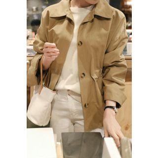 Button-down Collared Safari Jacket